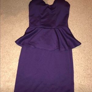 purple mini dress xs